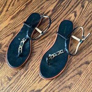 Banana Republic Women’s 6.5 Flat Sandal Chain Link Strap